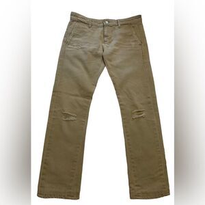 AG Adriano Goldschmied Khaki Boyfriend military cargo pants Size 24